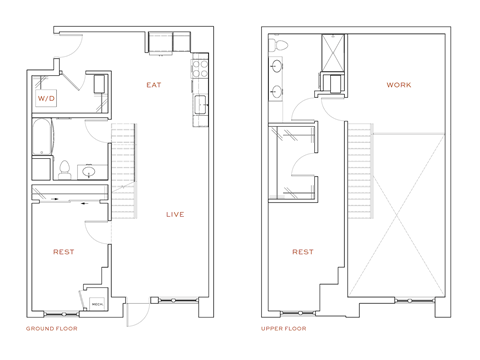 Floor plan for 2 beds, 2 baths, 1473 sqft